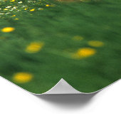 花で倒れる花 ポスター (角)