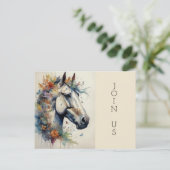 花で勝者招待状 ポストカード (スタンド正面)