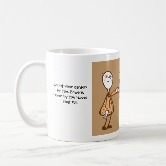 花で庭を数えなさい コーヒーマグカップ (左)