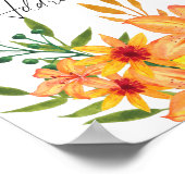 花で忙しい花嫁をサポートする住所 ポスター (角)