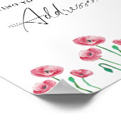 花で忙しい花嫁をサポートする アドレス ポスター (角)