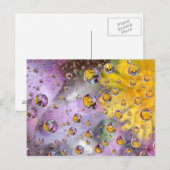 花で抽象芸術を泡立てる。クレジット：ナンシー ポストカード (正面/裏面)