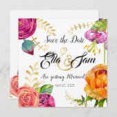 花で楽しいウェディング (正面/裏面)