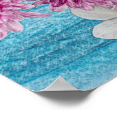 花で泳ぐカワウソ ポスター (角)