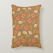 花で温かく落ちる紅葉 アクセントクッション (正面(垂直))
