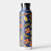 花で温かく落ちる紅葉 ウォーターボトル (左面)