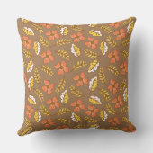 花で温かく落ちる紅葉 クッション (裏面)