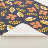 花で温かく落ちる紅葉 シェルパブランケット (3/4)