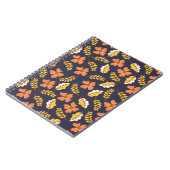 花で温かく落ちる紅葉 ノートブック (左側)