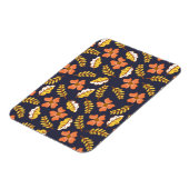 花で温かく落ちる紅葉 マグネット (左側)