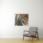 花で満たされた紙のティーカップ タペストリー (インサイチュ(横))