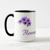 花で癒すデザイン マグカップ (左)