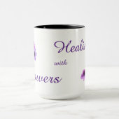 花で癒すデザイン マグカップ (中央)