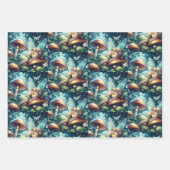 花で眠る妖精パーソナライズされた ラッピングペーパーシート (正面3)