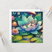 花で眠る妖精空白の カード (正面/裏面インサイチュ)