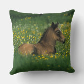 花で置いている子馬 クッション (裏面)