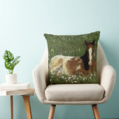 花で置いているAppaloosaの子馬 クッション (椅子)