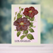 花で装飾を高めるロサンゼルスポスター アクリルサイン (ニュートラル)