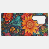 花で覆う SAMSUNG GALAXYケース (裏面横)