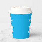 花で迎えるハヌカー 紙コップ (左)