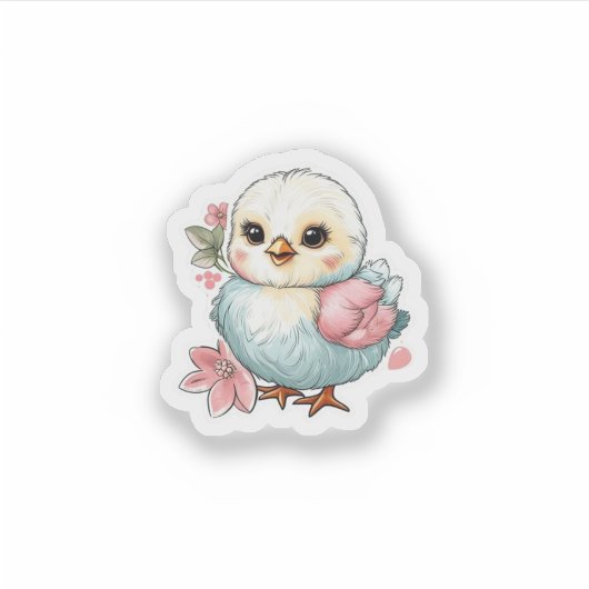 花で雛を作る シール (正面)