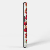 花で飾られたブーツの列 iPhoneケース (右側面)
