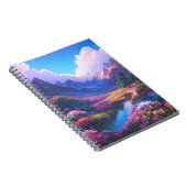花で飾られた魅惑のカラフル谷 ノートブック (右側)