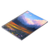 花で魅了される鮮やか谷 ノートブック (左側)