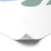 花で鳩フォークスタイル | 形状モダン ポスター (角)