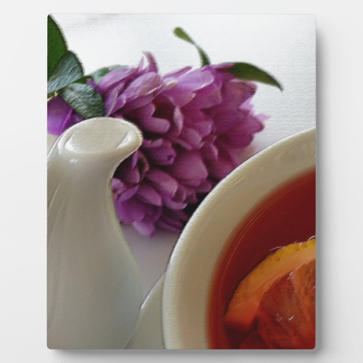 花とお茶 フォトプラーク (正面)