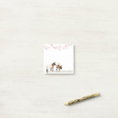 花とかわいい子ヤギ♡ ポストイット (デスク上)