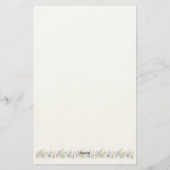 花とかわいい子ヤギ♡ 便箋 (裏面)