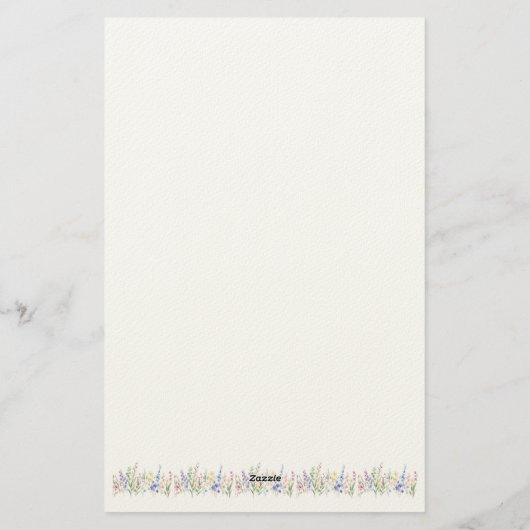 花とかわいい子ヤギ♡ 便箋 (裏面)