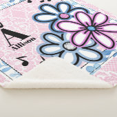 花ときらきら光る シェルパブランケット (3/4)