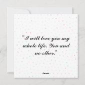 花としての純粋な愛 シーズンカード (裏面)