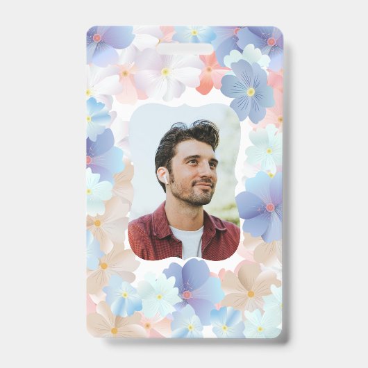 花としての純粋な愛 バッジ (Front)