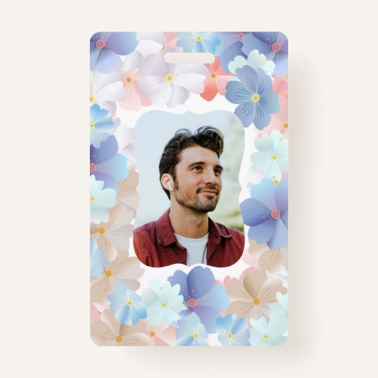 花としての純粋な愛 バッジ (正面)