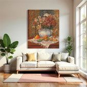 花ととげのある梨を持つ静物人生,ルノアール ポスター