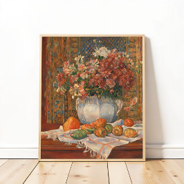 花ととげのある梨を持つ静物人生，ルノアール ポスター