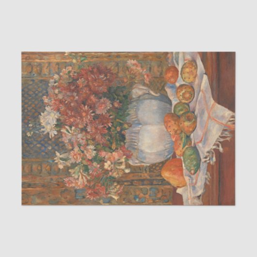 花ととげのある梨を持つ静物人生,ルノアール 薄葉紙 (正面)