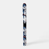 花とともに踊るドクロ iPhone 16ケース (左側面)