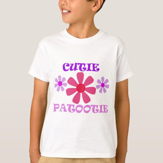 花とのかわいこちゃんPatootie Tシャツ (正面)