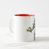 花とのゾンビの失恋 ツートーンマグカップ (正面左)