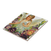 花とのビクトリアンな天使 タイル (側面)