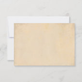 花とのヴィンテージシックな結婚RSVP 出欠カード (裏面)