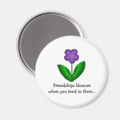 花との友情ことわざ マグネット (正面/裏面)