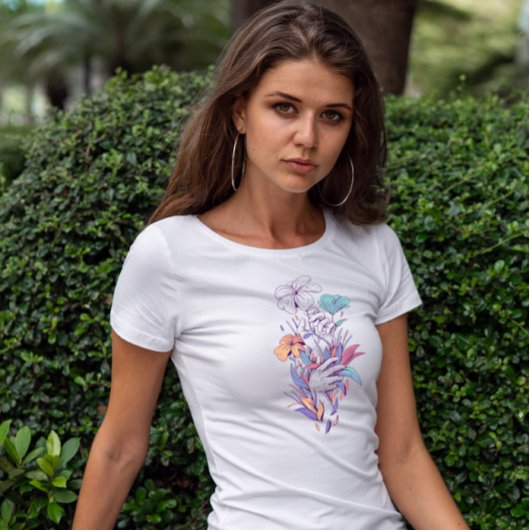 花との手葉 Tシャツ