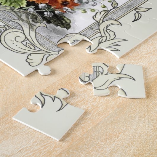 花との聖書の引用文 ジグソーパズル (側面)