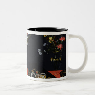 花とのTazzaの静物画 ツートーンマグカップ