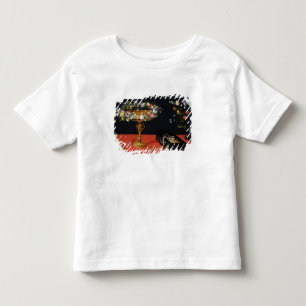 花とのTazzaの静物画 トドラーTシャツ